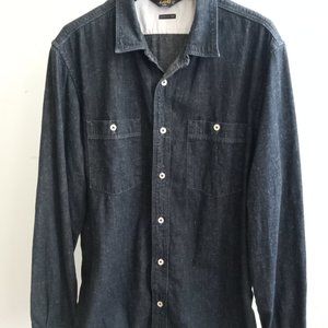 New LEE 101 Premium Denim Workman Shirt XL